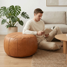 Faux Leather Seat Cushion
