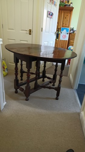 Oak antique gate leg drop - oak, leaf