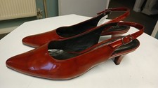 Pavers Ladies Patent Red