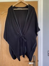 Cape/ Pancho Principles Ben De Lisi  One Size In Black NWOT