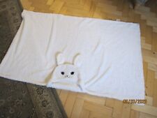 Small child's fleece blanket with rabbit hood - 52" x 35"