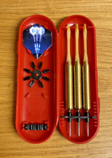 ** Vintage Collectable UNICORN Brass Darts - 26g in Original Case **