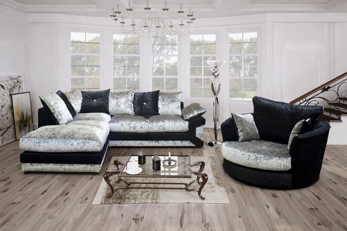 Crushed velvet corner - crushed,