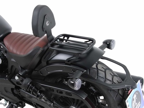 Solo rack with backrest black