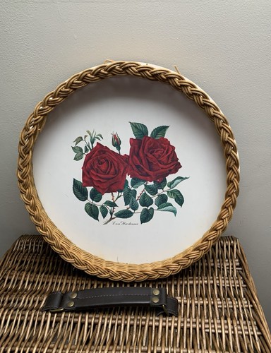 Vintage melamine and - , wicker