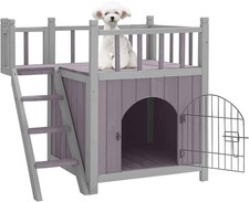Wooden dog cat house - wooden, outdoor