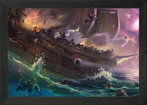 Ship framed wall - wall, poster