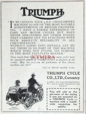 Vintage 'TRIUMPH'' Motor Cycle