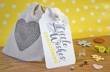 Little Bag of Wishes for Christening - Handmade Keepsake Gift - Baby gift