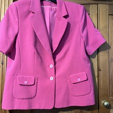 Ladies NEW Pink Short Sleeved  Jacket Size 20 from Klass