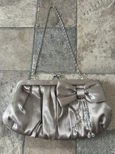 Next Mink Pleated Small Clutch Bag