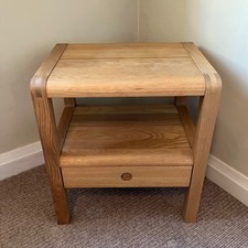 1x Habitat Radius Solid Oak Bedside Table - Original
