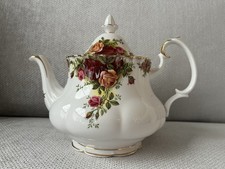 Vintage 1962 Royal Albert Old Country Roses Small  Medium Teapot 1.5pt/900ml 2nd