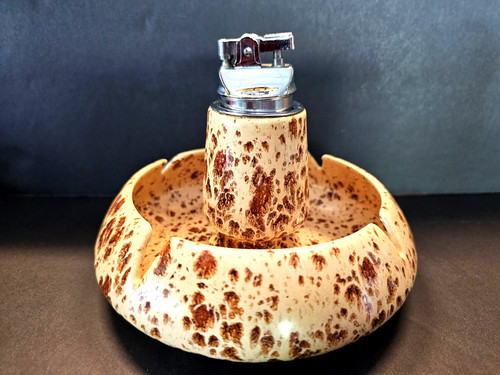 Vintage mcm lighter ashtray - lighter,