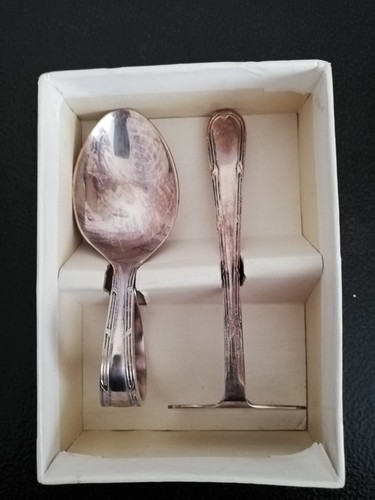 Vintage silver plate spoon - vintage,