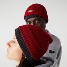 LACOSTE UNISEX RIBBED WOOL