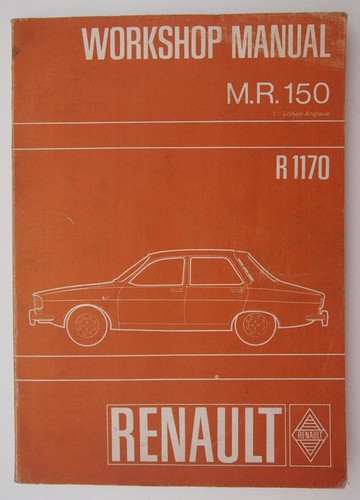 Renault r1170 workshop - renault,