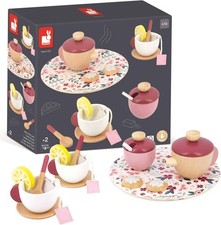 Janod Twist Tea Set | Wooden & Felt Children's Pretend Play Toy