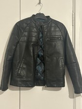 Next Boys Black Faux Leather 