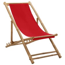WALPLUS Deck Chair Bamboo and
