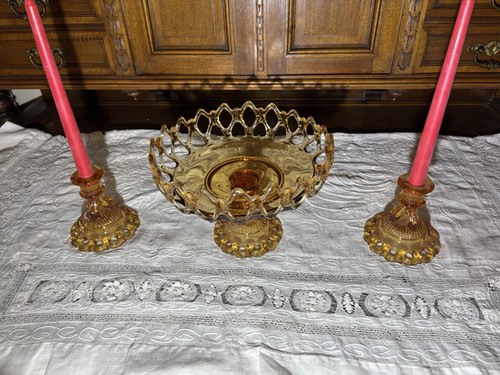 Westmoreland amber glass doric - westmoreland,