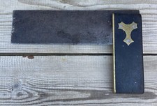 Vintage Brass Inlay Carpenters Square 
