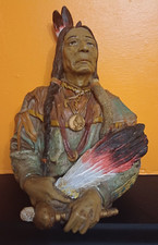 Native American Head Resin