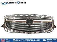 VAUXHALL INSIGNIA 2014-2017 FACELIFT FRONT BUMPER TOP GRILL + CHROME TRIMS NEW
