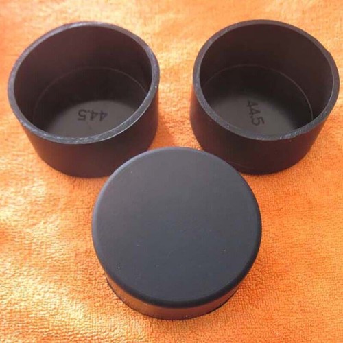 Black pipe tube plugs end - black,
