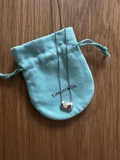 Genuine Tiffany & co Elsa peretti 9mm Bean Necklace with pouch