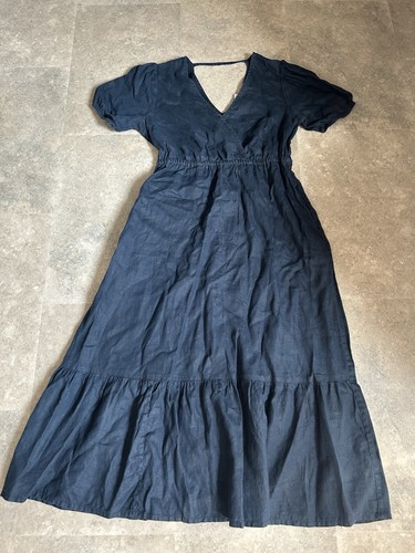 Fat face navy linen - fat, dress
