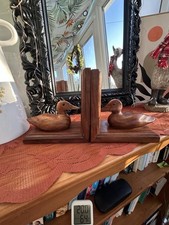 2 Vintage 1950s Hand-Carved