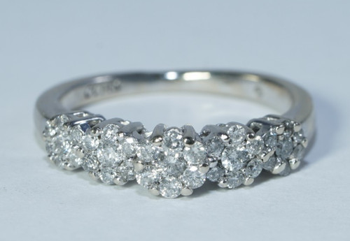14k white gold 50ctw natural - .50ctw,