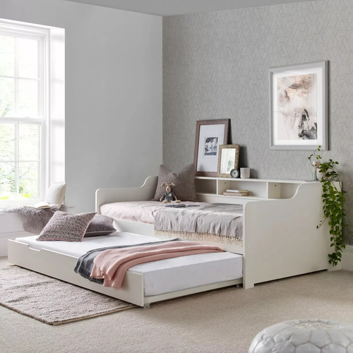 Tyler white wooden day bed - wooden,