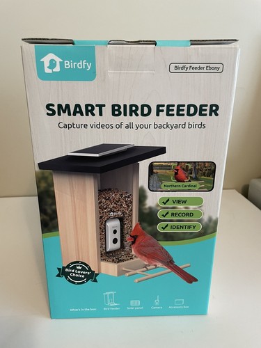 Birdfy smart bird feeder ebony - birdfy,