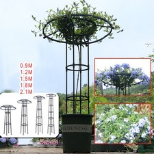 1.8/2.1M Outdoor Garden Metal Obelisk Climbing Plant Support Frame Trellis