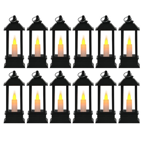Black candle lanterns - candle,