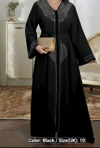 Black abaya eid muslim women - muslim,