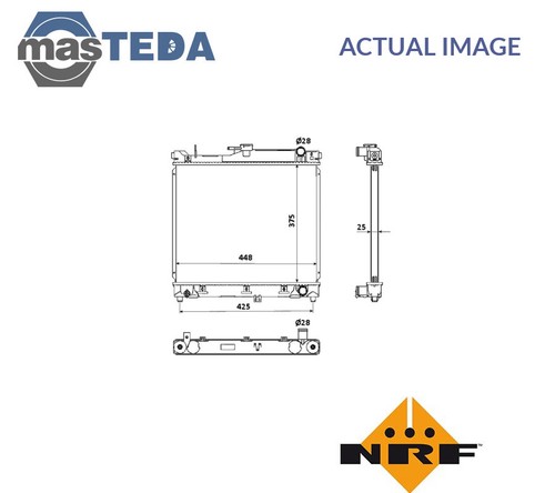 53930 engine cooling radiator - engine,