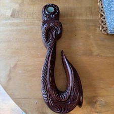Hand Carved Wood Maori New