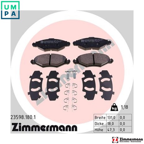 Brake pad set disc - brake,