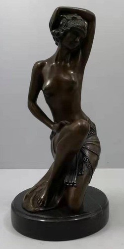 Art deco bronze sculpture - art,