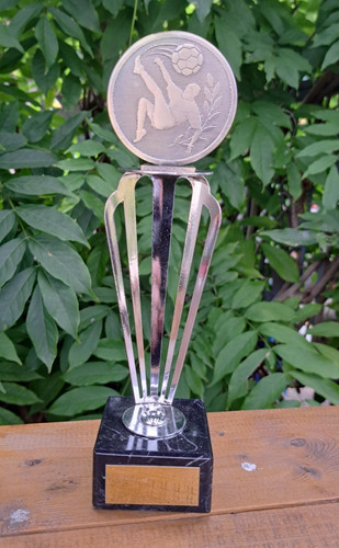 Football trophy marble - football,