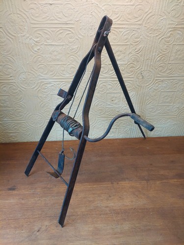 Antique iron winch barrel - winch,