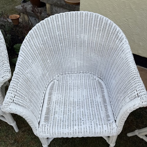 Vintage rattan painted - 4, x