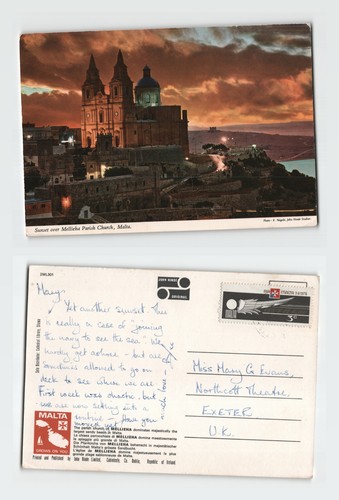 Vintage postcard mellieha - postcard,