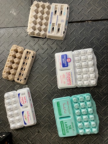 Egg cartons various - cartons, sizes