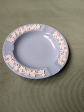 Wedgwood  Blue Etruria Barlaston Embossed Queensware Dish/Ash tray 14cm
