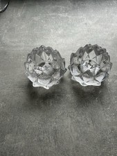 Pair Of Orrefors Swedish Glass