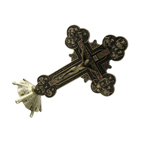 Crucifix bronze stable - stable, base
